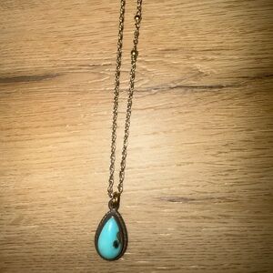 Stacey Johnson Turquoise Pendant Necklace